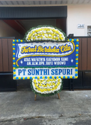Papan Bunga Duka di Salapian